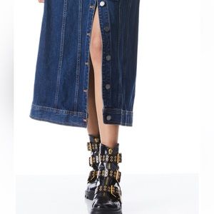 The it-girl combat boot with stylish gold accents